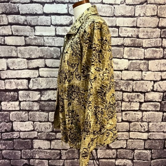 Chico's Zenergy Brown & Beige Long Sleeve Zip Closure Jacket Size XL - Picture 4 of 9